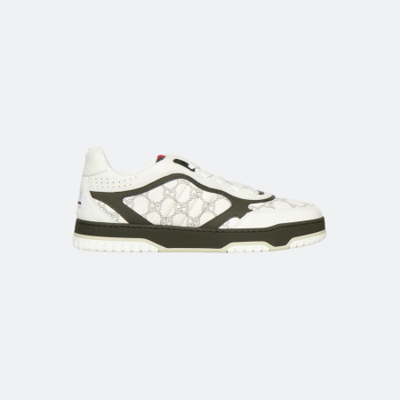 Gucci Re-Web GG Monogram Trainers For Men - White/Green