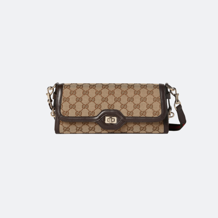Gucci Luce GG Canvas Small Shoulder Bag - Beige/Ebony
